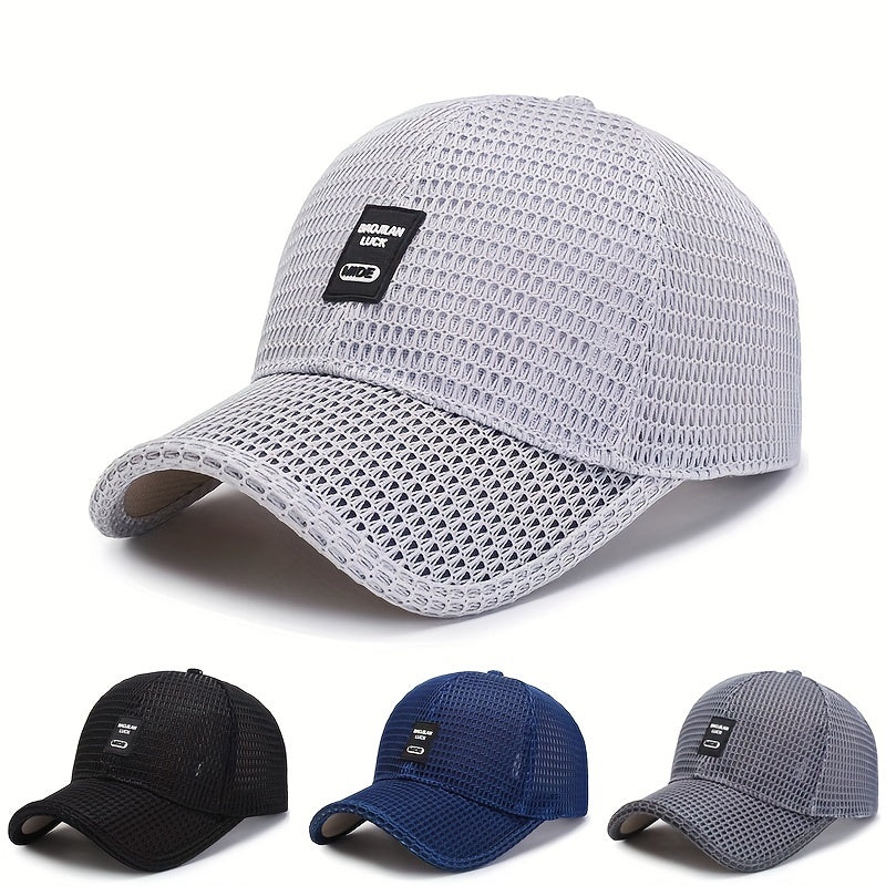 Summer Mesh Trucker Cap Curved Visor Dad Hat Sun Cap