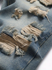 Boys Ripped Jeans Denim Pants Straight Cut Jeans For Spring And Autumn