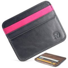 RFID Blocking Leather Wallet Slim Front Pocket Wallet
