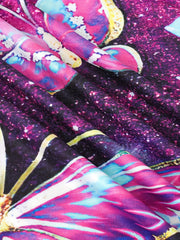 Little Girl Stylish Casual Cartoon Graphic Long Sleeve Dress
