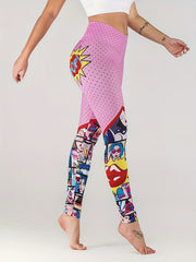 Printed Yoga Leggings for Sports and Fitness