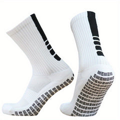 Striped Breathable Football Socks Non-slip Silicone Outdoor Sports Training