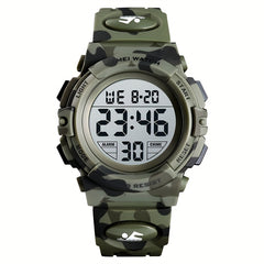 Multifunctional LED Glow Waterproof Boys Watch