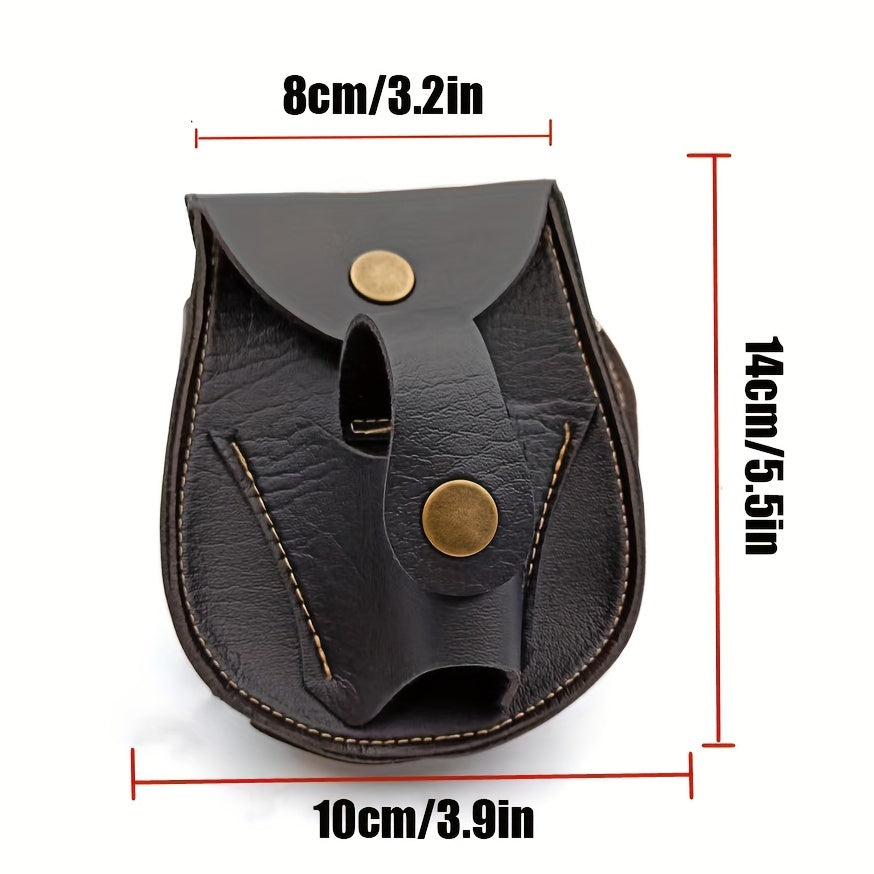 Slingshot Ammo Pouch Leather Storage Bag With Belt Clip