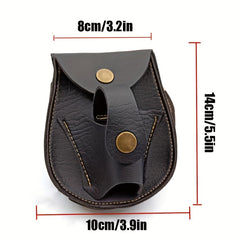 Slingshot Ammo Pouch Leather Storage Bag With Belt Clip