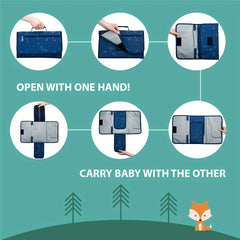 Stylish Star Pattern Baby Changing Pad for On-the-Go Diaper Changes