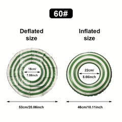 Striped Swim Ring for Adults & Kids - Durable PVC