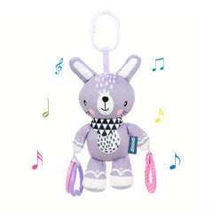 Baby Teething Ring Rattle Cloth Crib Hanging Doll Toy