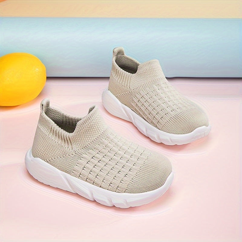 Boy's Breathable Slip On Sock Shoes Non Slip Soft Sole Sneakers
