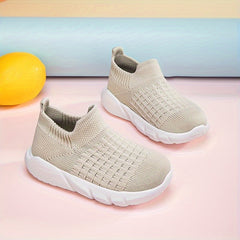 Boy's Breathable Slip On Sock Shoes Non Slip Soft Sole Sneakers