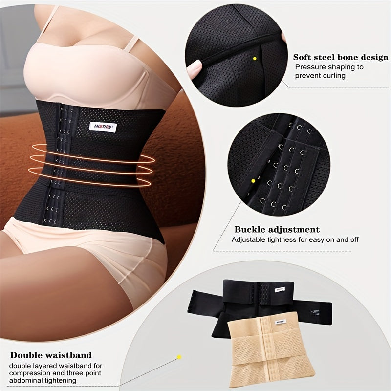 Women's Waist Trimmer Belt Tummy Control Compression Wrap Cincher