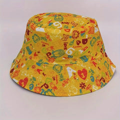 Graffiti Double sided Bucket Hat Sunscreen Basin Hat