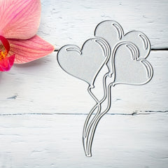 Heart Balloon Metal Cutting Dies Stencil for Scrapbook Embossing Craft DIY Album