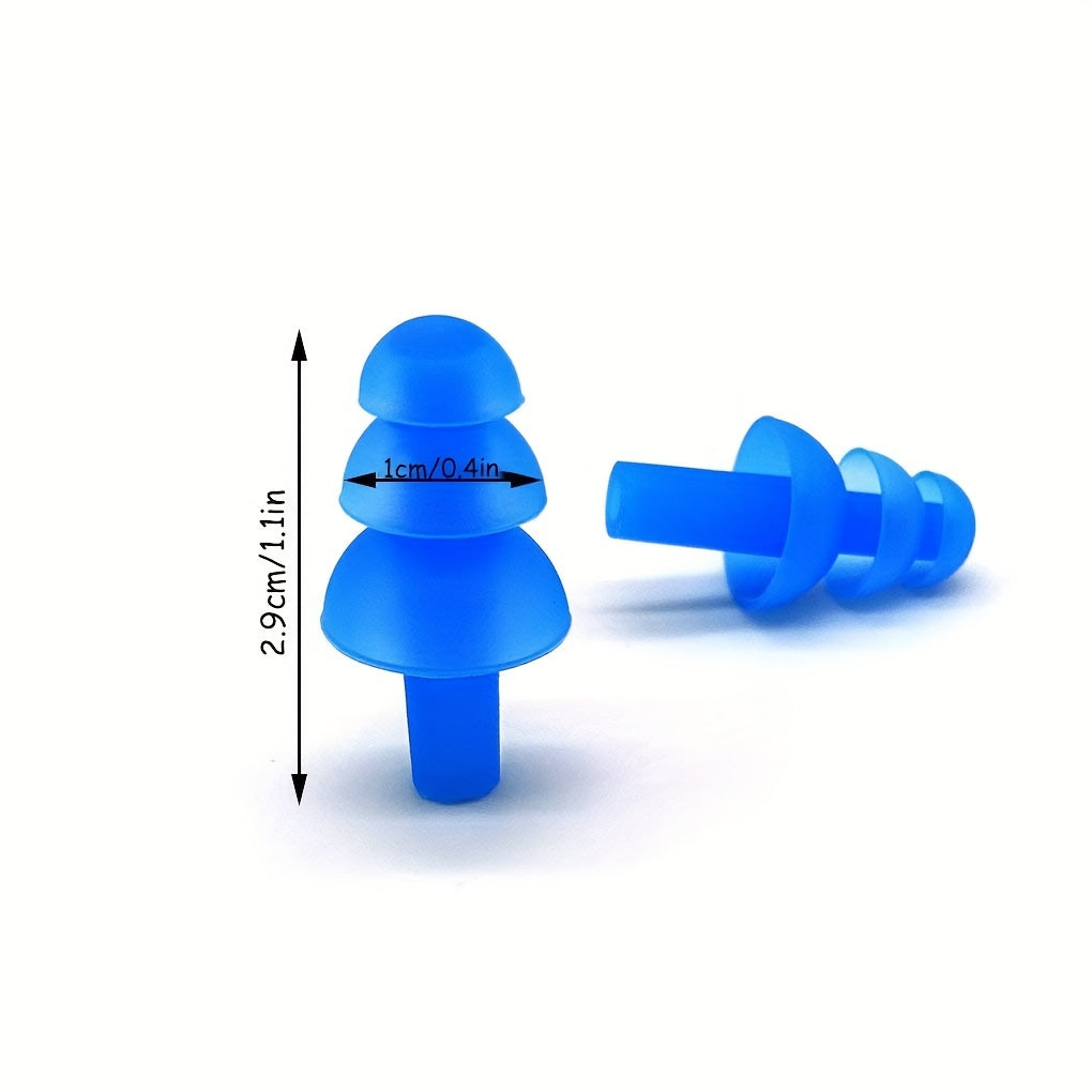 Swimming Nose Clip and Ear Plugs Set with Storage Box - Comfortable Fit