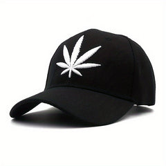 Leaf Embroidery Baseball Cap Camouflage Dad Hat Hip Hop Adjustable Sun Hats