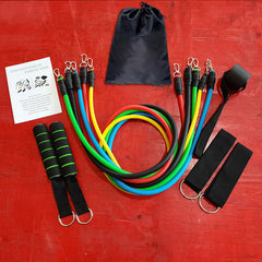 11pcs Resistance Band Set for Full Body Workouts Pilates Yoga Fitness