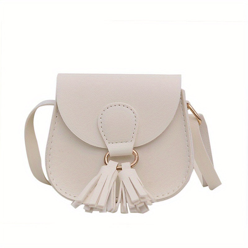 Mini Kids Crossbody Bag Tassel Shoulder Bag Coin Purse for Girls
