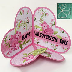 Heart Shaped Pop Up Cards Metal Cutting Dies Scrapbooking