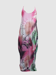 Colorful Cami Maxi Dress Women's Plus Sexy Long Dress
