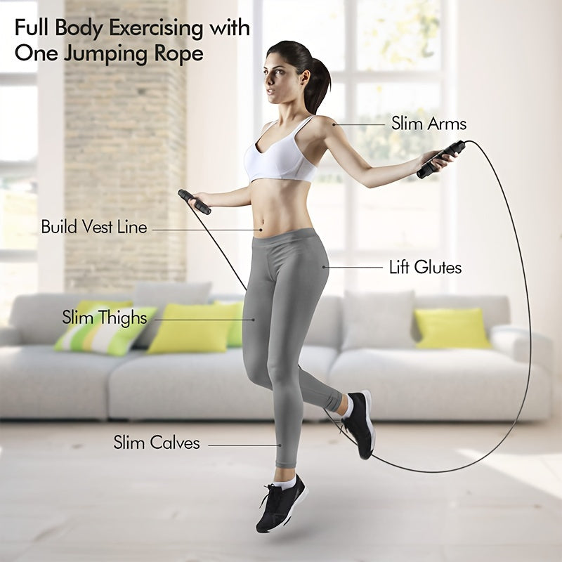 Adjustable Wire Skipping Rope for Fitness Exercise
