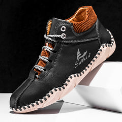 Men's PU Leather Boots Casual Walking Shoes