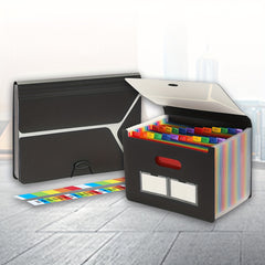 24 Pocket Transaction Organization Bag for School, Office, Home
