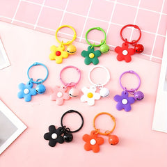 Flower Bell Keychain Bag Charm with Ornament Keyring