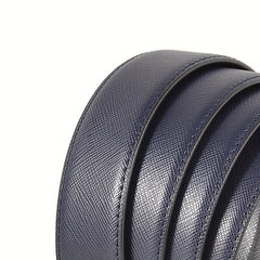 Men's Leather Business Belt Square Pin Buckle Waist Strap Belt