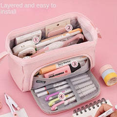 Large Capacity Multifunctional Pencil Case for Boys and Girls
