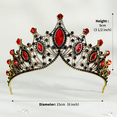 Baroque Style Crown Tiara Bridal Headwear