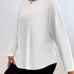 V Neck Long Sleeve Loungewear Top
