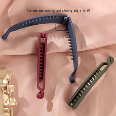 Women's Small Matte Hair Clip, Banana Shape Headdress, Hair Accessories