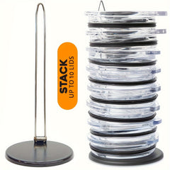 Tumbler Lid Organizer Vertical Storage Rack for 10 Lids