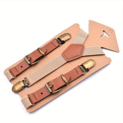 Boys Teen Casual Adjustable Y Shape Metal Clip Suspenders