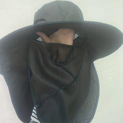 1pc Breathable Sun Protection Large Brim Bucket Hat