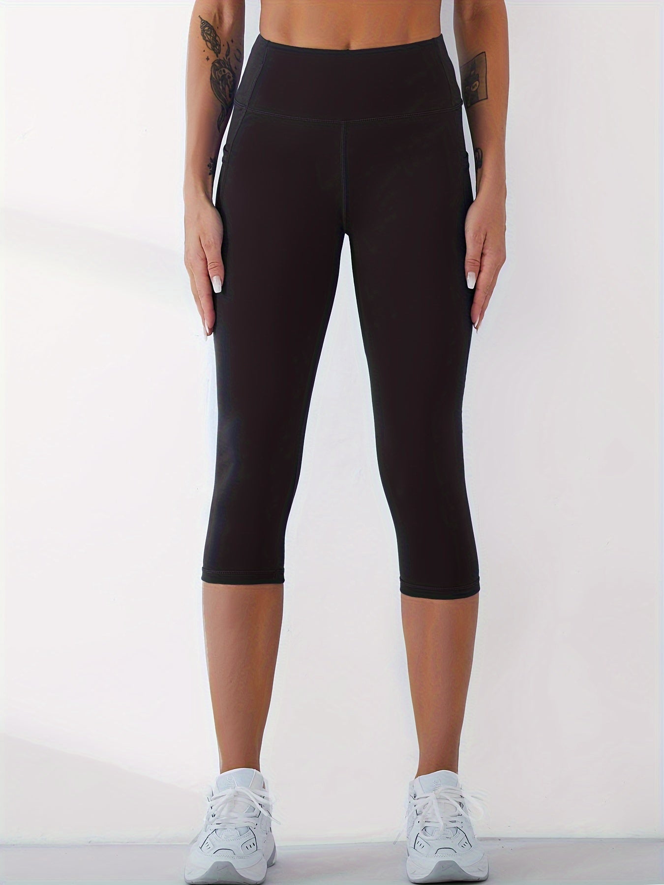 High Waist Yoga Pants With Pocket Quick Drying Butt Lifting Yoga Leggings Women