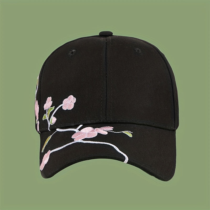 Embroidery Plum Blossom Baseball Cap Outdoor Sunshade Cap