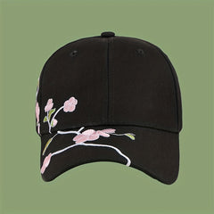 Embroidery Plum Blossom Baseball Cap Outdoor Sunshade Cap