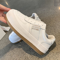 Women's Thick Sole Lace-up Casual Sneakers