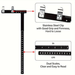 Bowstring Positioning Scale Square Ruler Archery Accessory