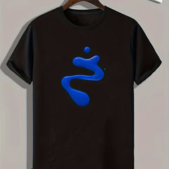 Men's Pigment Print Comfy Tee for Outdoor Summer