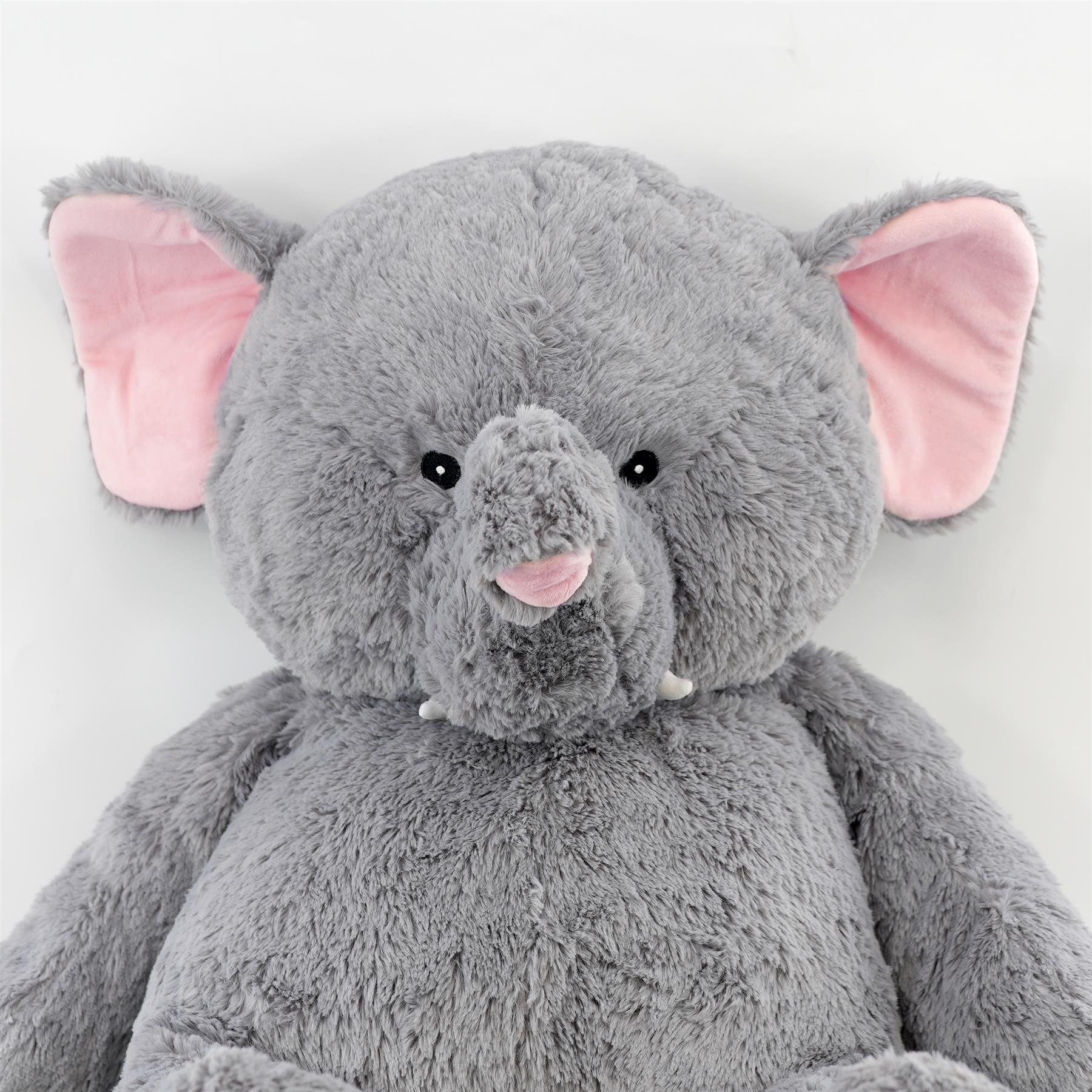 Jumbo Soft Plush Elephant Giant Cuddly Toy Stuffed Teddy
