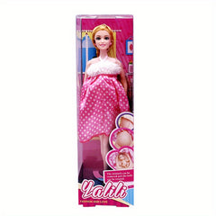5 Inch Pregnant Doll Giving Birth to Baby Jointed Princess Early Education Toy
