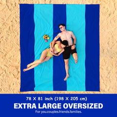 Waterproof Sandproof Beach Blanket Lightweight Mat for Outdoor Travel Camping
