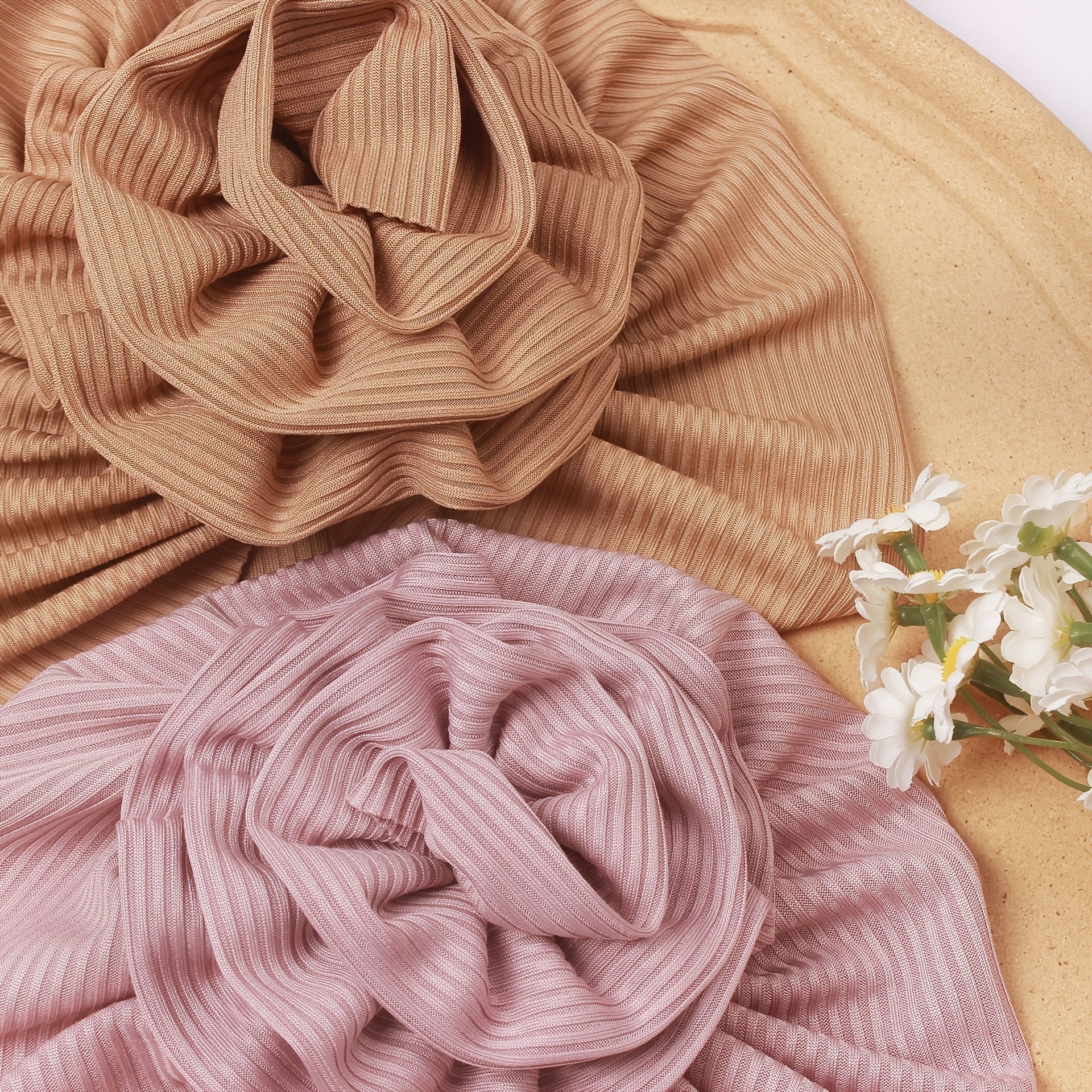 Thread Roll Flower Baby Hat For All Seasons