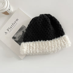 Vintage Plush Knitted Hat Men's Cold Proof Warm Hat