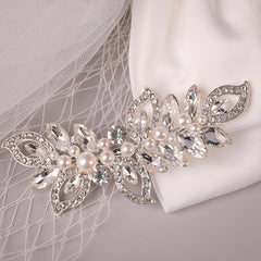 Crystal Rhinestone Bridal Barrettes Hair Clips for Bride
