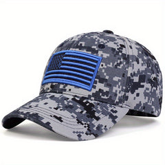 Men's Camo American Flag Baseball Cap