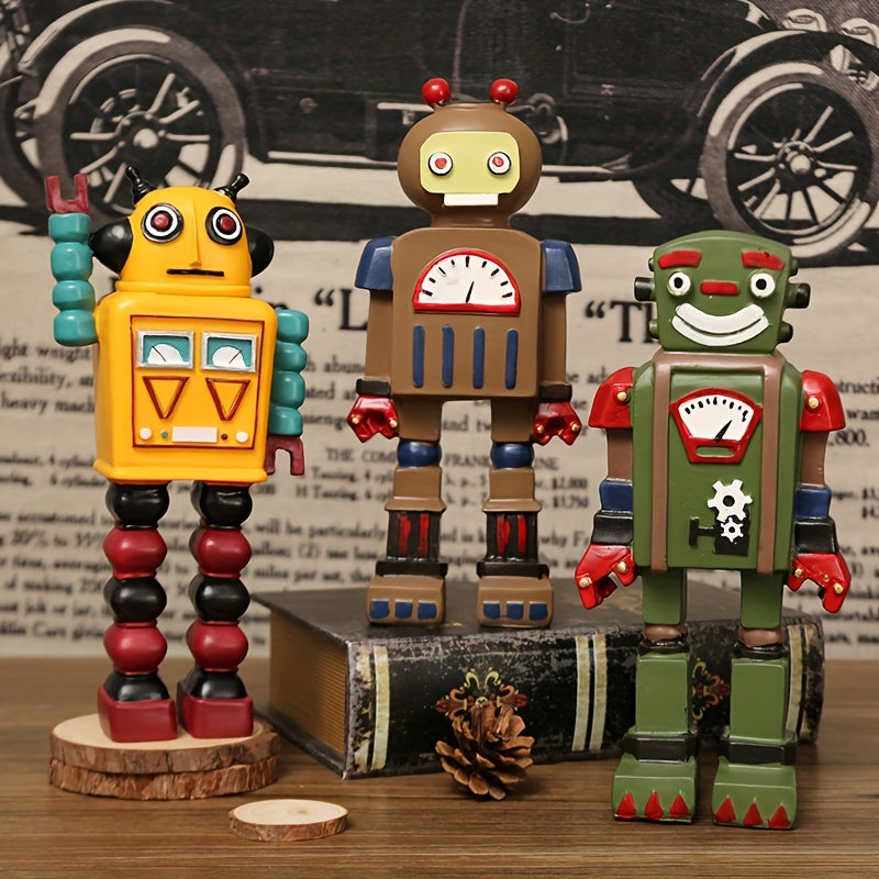 American Retro Robot Model Ornaments Home Living Room TV Cabinet Decor