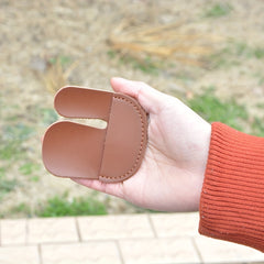 Archery Protective Gear Set 3 Finger Leather Arm Guard Bracers Finger Tabs